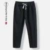 Мужские свободные повседневные брюки Ice Silk Linen 9-Point