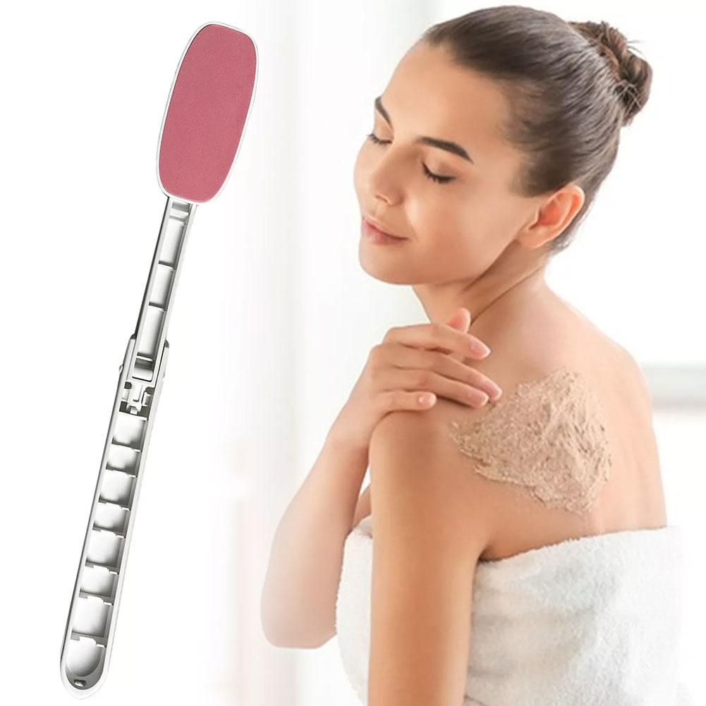 Аппликатор для спины, складной аппликатор для лосьона, щетка для спины для женщин, инструменты, портативный, с ручкой, для купания P7B4