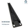 1U Brush Cable Management Panel - Metal & Nylon Dustproof Baffle for Server Racks