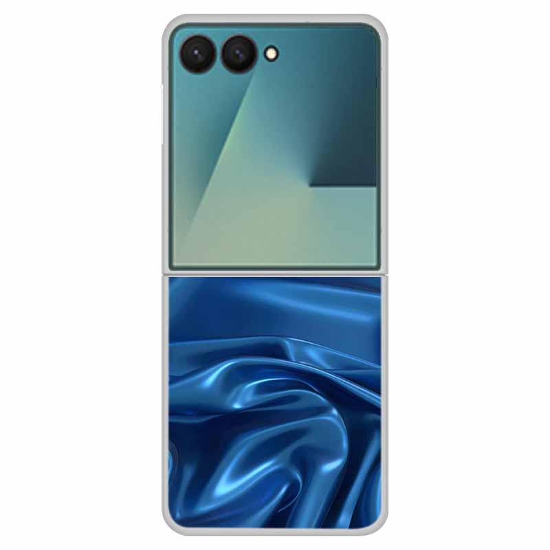 For Samsung Z Flip7 Flip 7 Case Flower Colour Back Cover Hard PC Phone Cases For Samsung Galaxy Z Flip7 Foldable Tansparent Capa