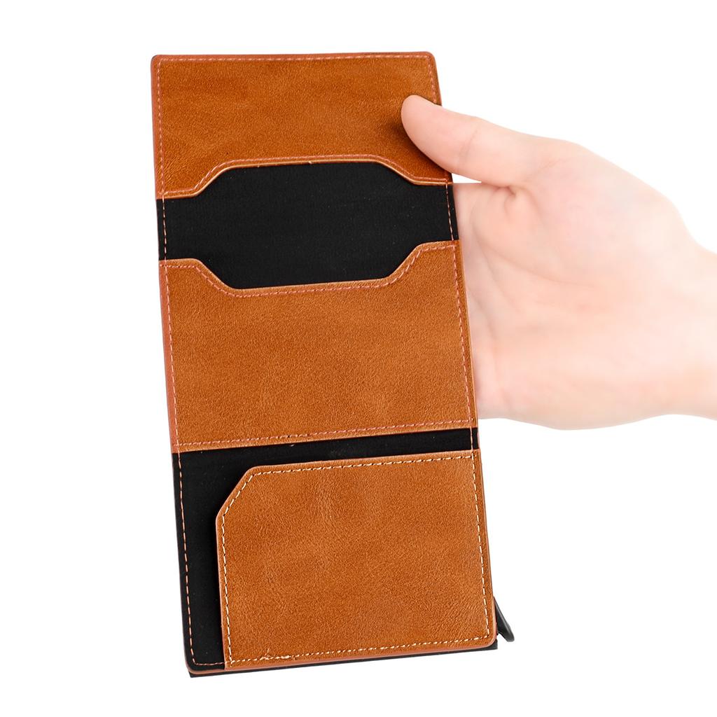 Slim Wallet for Men - Front Pocket RFID Blocking Minimalist Wallet for Men Metal Wallet with Money Clip for Men
