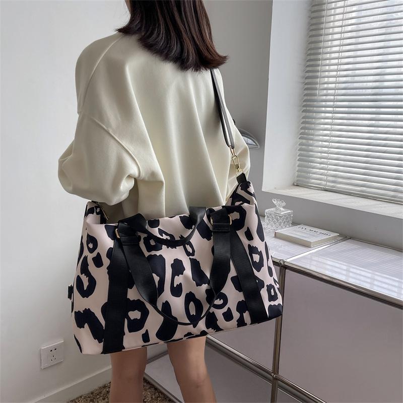 Женские сумки, большая дорожная сумка-органайзер, модная спортивная сумка для фитнеса с леопардовым принтом, уличная сумка через плечо, сумки выходного дня