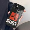 Чехол для телефона RUST Game для iPhone 17 Pro Max 15 Pro 16 14 Plus 12 13 Mini 11 Pro Ударопрочный стеклянный чехол