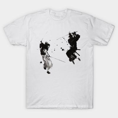 Футболка женская Samurai Battle Harajuku Print Kawaii футболка летняя с коротким рукавом женская футболка топ футболка