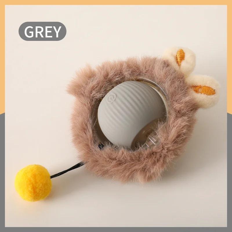 Новые Умные Игрушки для Кошек и Собак Автоматический Катящийся Мяч Поддельный Хвост Перезаряжаемый Электрический Игрушка для Кусания Кошками Устойчивая к Повреждениям Интерактивная Игрушка Товары для Питомцев