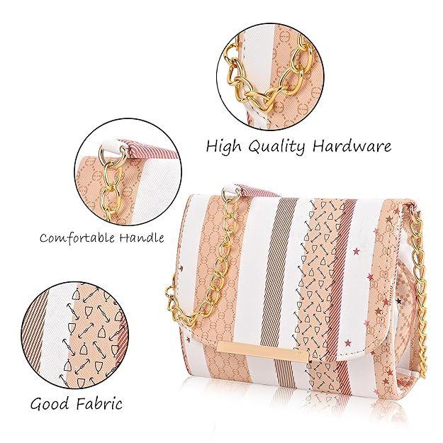 Сумка через плечо в полоску для женщин и девочек