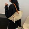 Women Braided Basket Clutches Top-Handle Bag Large Straw Portable Shoulder Bag Summer Beach Purses Shopper Satchel Quality