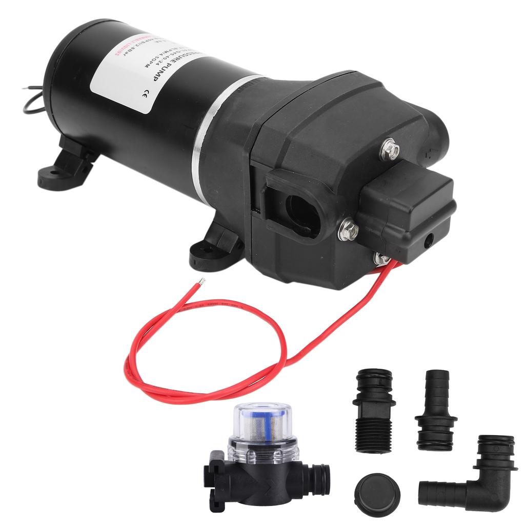 Electric Diaphragm Water Pump Low Noise Power Consumption 24V 6.0A 4.5GPM 40PSI 2.8BAR