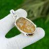 Natural Polka Dot Agate Gemstone Pendant 925 Sterling Silver Jewelry For Women