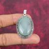 Украшения ручной работы из драгоценных камней Aqua Chalcedony, кулон из стерлингового серебра 925 пробы, уникальный дизайн, для женщин