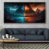 Light and Shadow World II Canvas Wall Poster Print Living Room Art Home Decoration None