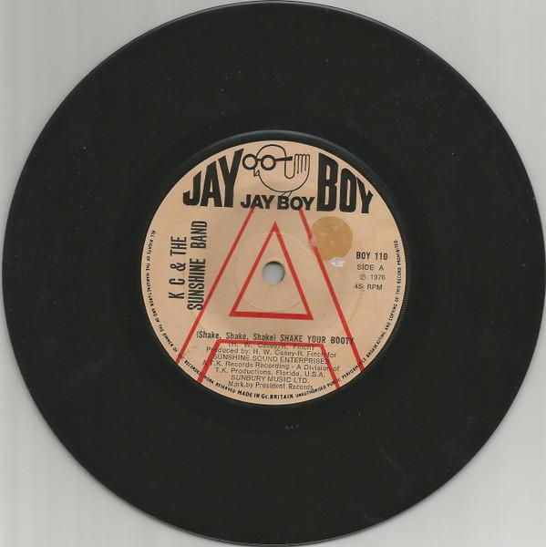 7-дюймовая пластинка KC & THE SUNSHINE BAND - (Тряси, тряси, тряси) Shake Your Bo BOY110PROMO Jay Boy 1976 UK Соул/Фанк Б/У