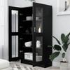 Display Cabinet Black 82.5 x 30.5 x 150 cm Particleboard
