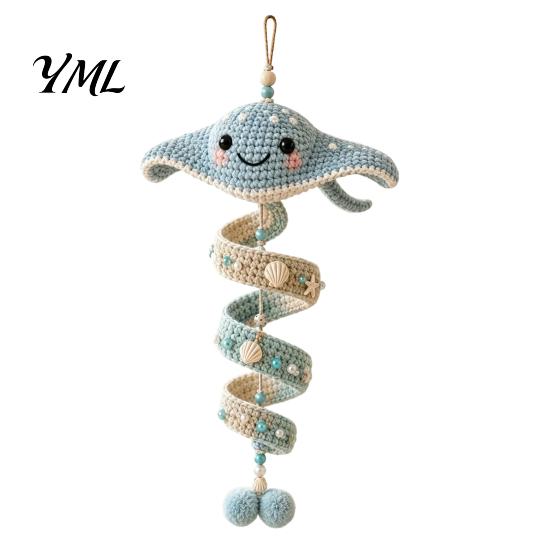 Creative Knitting Gift for Enthusiasts Ocean Animal Spiral Crochet Kit, Friends Ornament DIY Marine Craft Projects Adults Life Themed Kit Teens