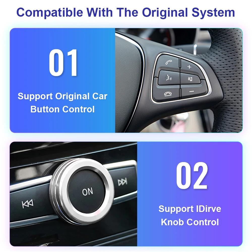 Беспроводной Carplay подходит для Mercedes Benz ABCE CLA GLA GLK ML Sprinter NTG4.5 Becker модуль Android Auto Navigation