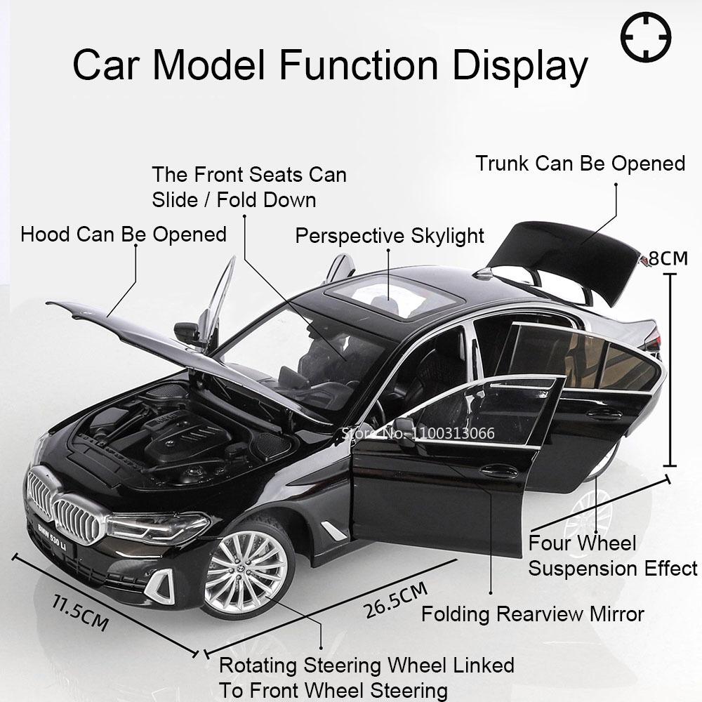 1:18 X5M 5 Серия 530Li Сплав Игрушечная Модель Литые Машинки Колесо Амортизация Скольжение Вперед Миниатюрный Транспорт Коллекционировать Сувениры