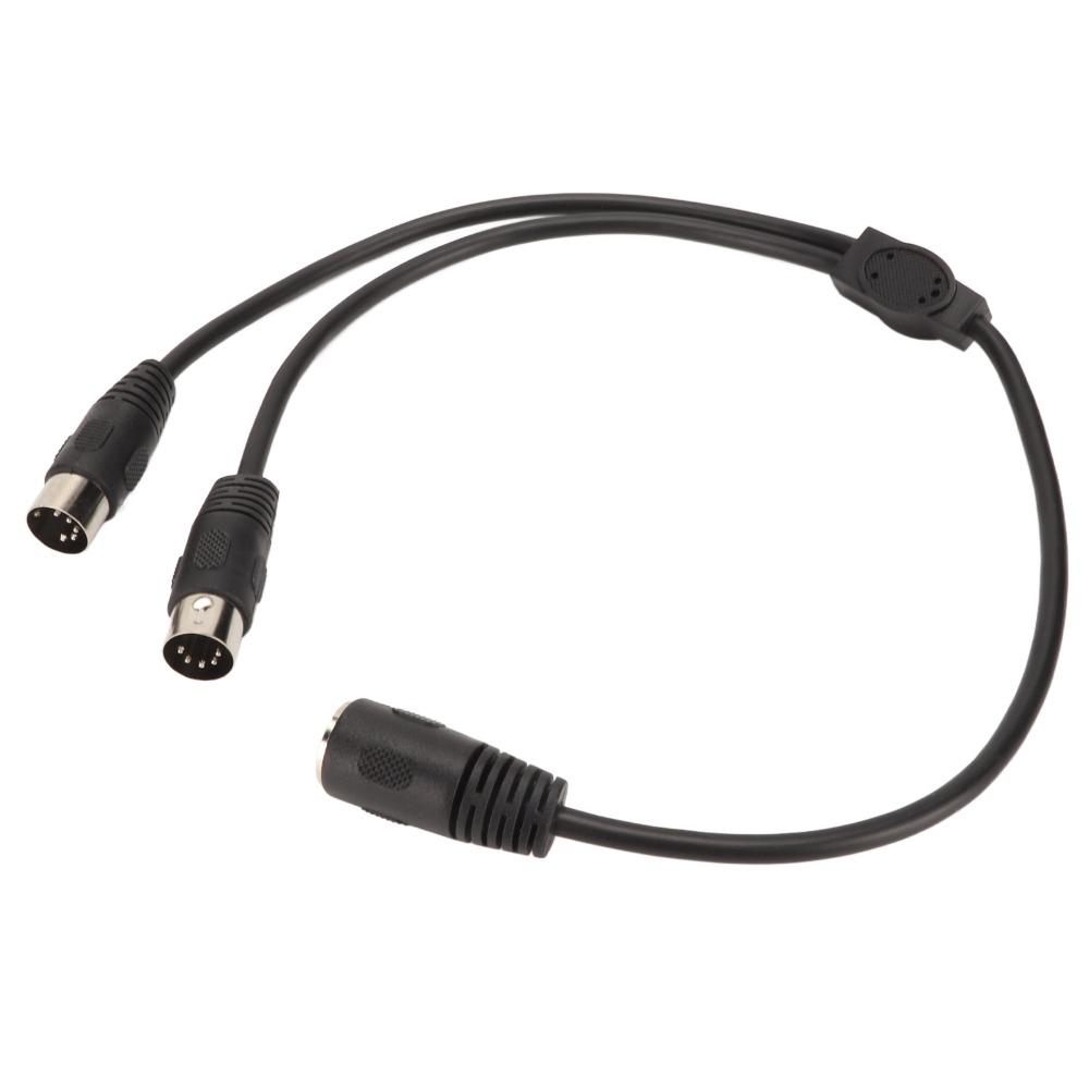 Plug and Play 5Pin Din Female to 2 5Pin Din Male DIN 5 Pin Y Splitter Recording Environments