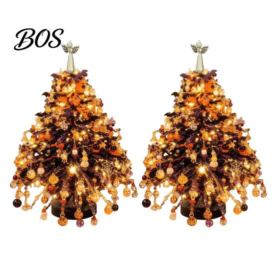 Christmas Ornament Making DIY Handmade Beaded Mini Tabletop Tree Kit, Crystal Bead Xmas Craft Jewelry Starter Kit Set, Desktop for Shelf Mantel Decor,