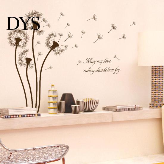 Съемные одуванчики DIY стикер стены дома наклейка гостиная спальня украшения