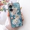 Чехол Для Motorola Edge 50 Fusion Чехол XT2429-1 Популярный Цветок Мягкий Черный Силиконовый Чехлы Для Телефона Для Motorola G96 5G MotoG96 Funda