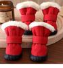 Pet Shoe Thickened Velvet Breathable Durable Anti-Slip Anti-Drop Dog Shoes Winter Boots for Small Dogs Outdoor Walking