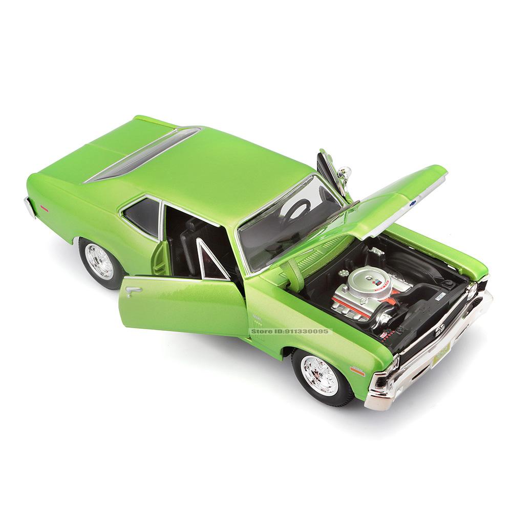 Майсто 1:24 1970 Chevrolet NOVA SS литая модель автомобиля литье под давлением статичная точная модель коллекция подарок игрушка модная игрушка