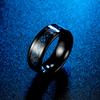 Набор обручальных колец из черного вольфрама в стиле панк-викинг-дракон для мужчин, инкрустированное синим углеродным волокном из нержавеющей стали, кольцо Bague Homme