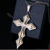 Crucifix Stainless Steel Unisex's Necklace Cross Pendant Chain