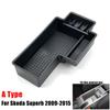 Автомобильные аксессуары Центральный подлокотник Ящик для хранения для Skoda Superb Octavia A7 KODIAQ Консольный держатель для перчаток Контейнер Автомобиль