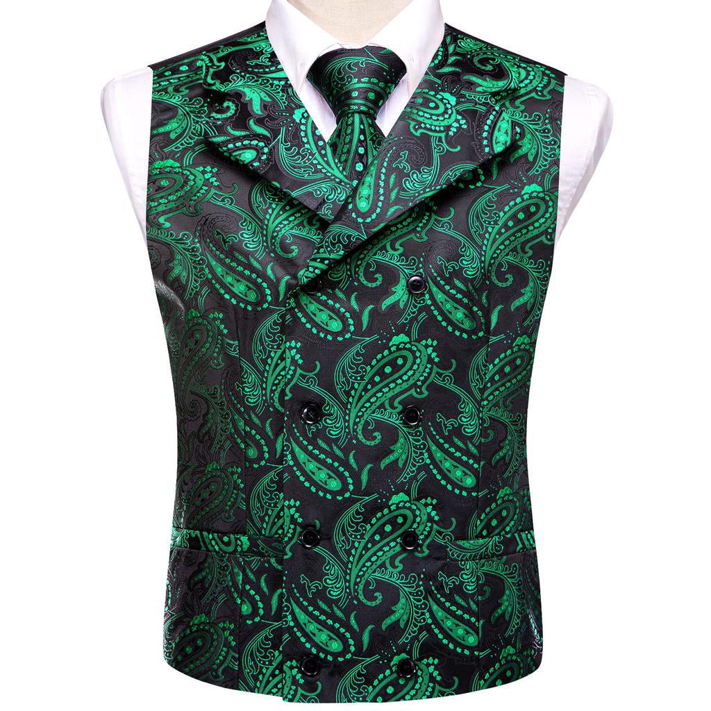 Formal Casual Vest Tie Set Mens Silk Waistcoat Tuxedo Gilet Hankie Cufflinks