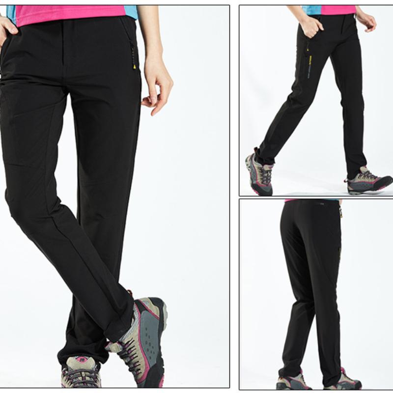 Женские водонепроницаемые брюки для пешего туризма, скалолазания, быстросохнущие горные дождевые брюки, эластичные спортивные брюки на открытом воздухе