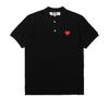 CDG Логотип Черное Сердце Comme des Garçons Мужская Футболка-поло, Футболка с коротким рукавом, Серая (JP, Алфавит, L, Черный) [Параллельный импорт]