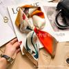 Versatile fashion floral 71 imitation silk square scarf scarf high-end polka dot neck silk scarf rhombus spring