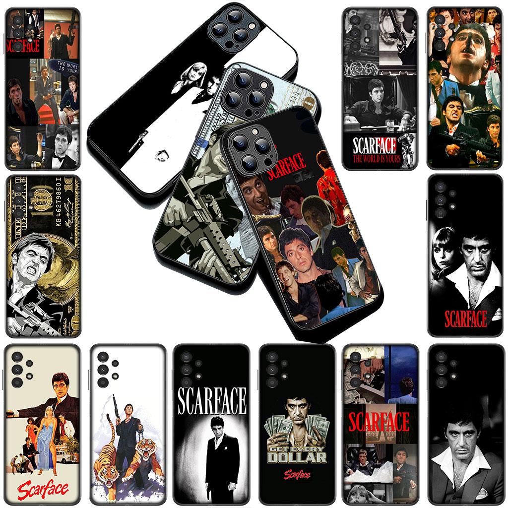 Phone Cover for Motorola Moto G86 G57 E14 E15 G14 G34 G35 G84 G24 A54 G15 Power E22 Soft Silicone Case S-Scarfaces Wallpaper