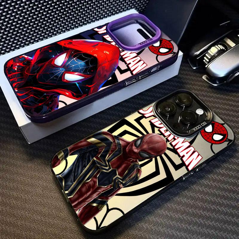 Чехол для телефона Человек-паук Marvel Spider Man Для iPhone 11 12 13 14 15 16 17 Pro Max 16e 17E 17 Air Plus 13 Mini Ударопрочная задняя крышка