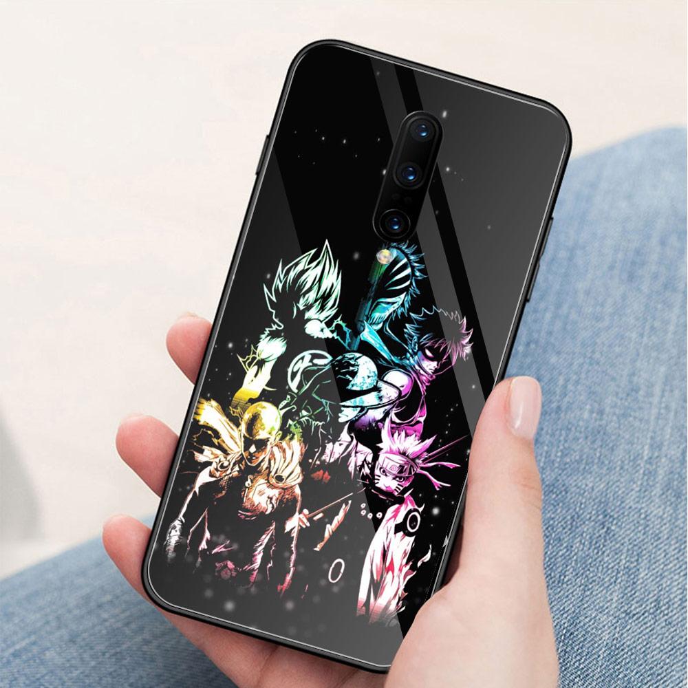 Чехол в стиле аниме для Oneplus 6t, стеклянная задняя крышка, чехол Oneplus 5t, чехол для Oneplus 1+ 5 6 Oneplus 6 6t 7 pro