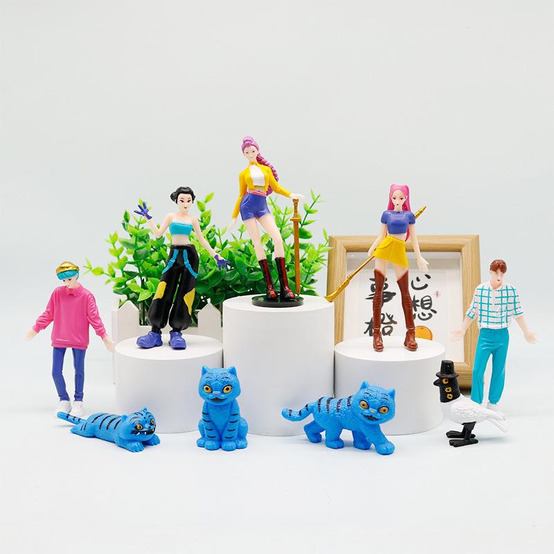 Плюшевый охотник на демонов K-pop: Аниме Модель Звездного Тигра для Трансграничной Торговли