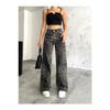 Women's Leopard Patterned High Waist Wide Leg Lycra Palazzo Pants