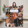 Фланелевое одеяло Ed Sheeran Tour Мягкое теплое плед для дивана кровати пикника Покрывало с принтом Чехол для дивана-кровати