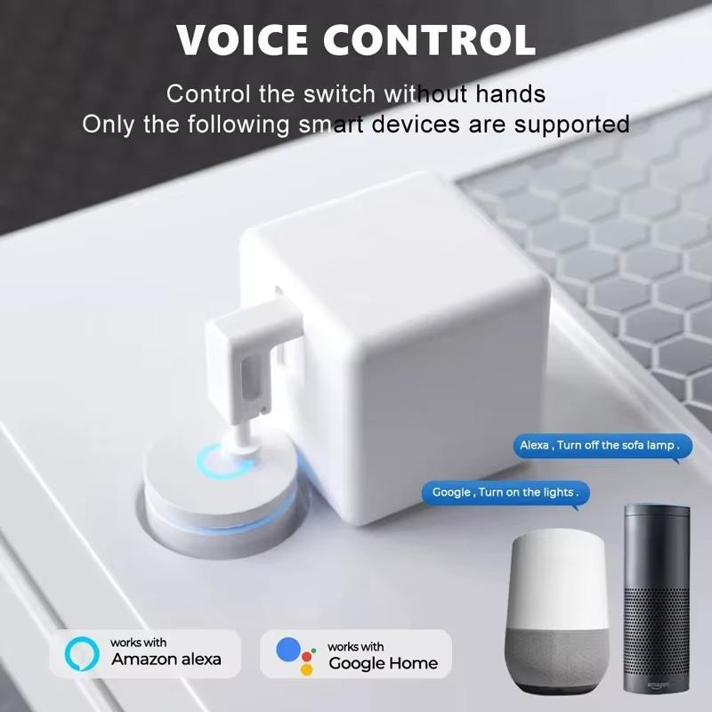Tuya Bluetooth Умный Fingerbot Plus Нажимная кнопка Переключатель Умная жизнь Переключатель Таймер Голосовое управление Работает с Alexa Google Home