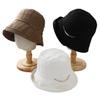 Literary and retro solid color crimped chain bucket hat women's outdoor travel temperament casual versatile sunshade bucket hat