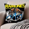 Band Punk RRamones Cushion Cover Pillowcase Antidustmite Invisible Zipper Short Plush Sofa Cushion