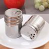 2 шт. Шейкер для специй из нержавеющей стали с поворотной крышкой, для соли, сахара, перца, многофункциональные кухонные инструменты