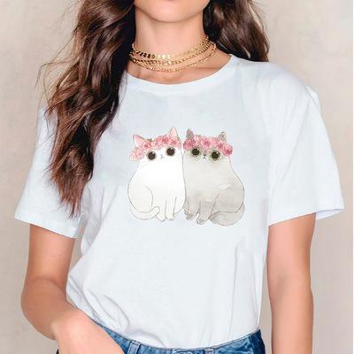 Europe and America Faith Over Fear Printed Casual Short-sleeved T-shirt Graphic T Shirts Summer polyester fabric