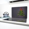 GLASS PROTECTIVE PLATE FOR STOVE 80x52 CHRISTMAS