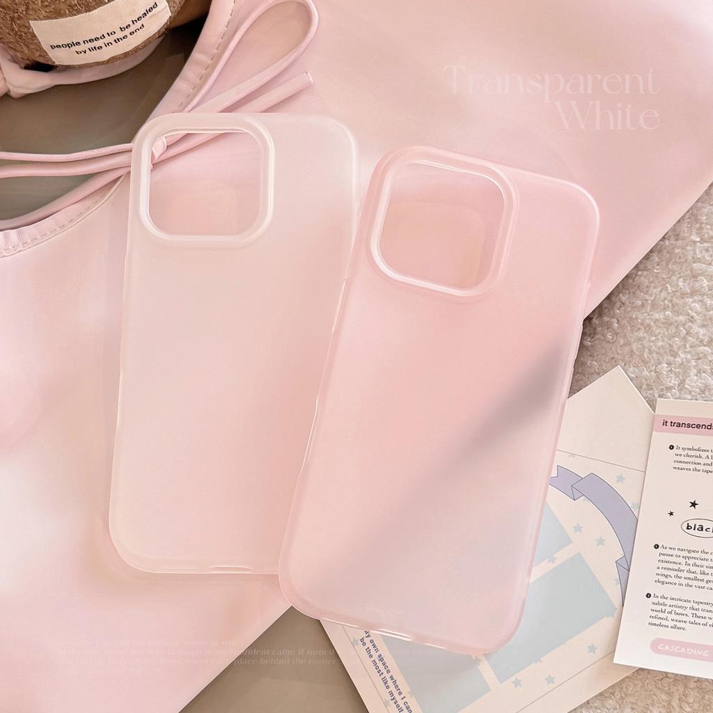 Simple IPhone16 Suitable for 15 IPhone Case 17pro Max Solid Color Silicone 13 Anti Fall 12 Transparent Color