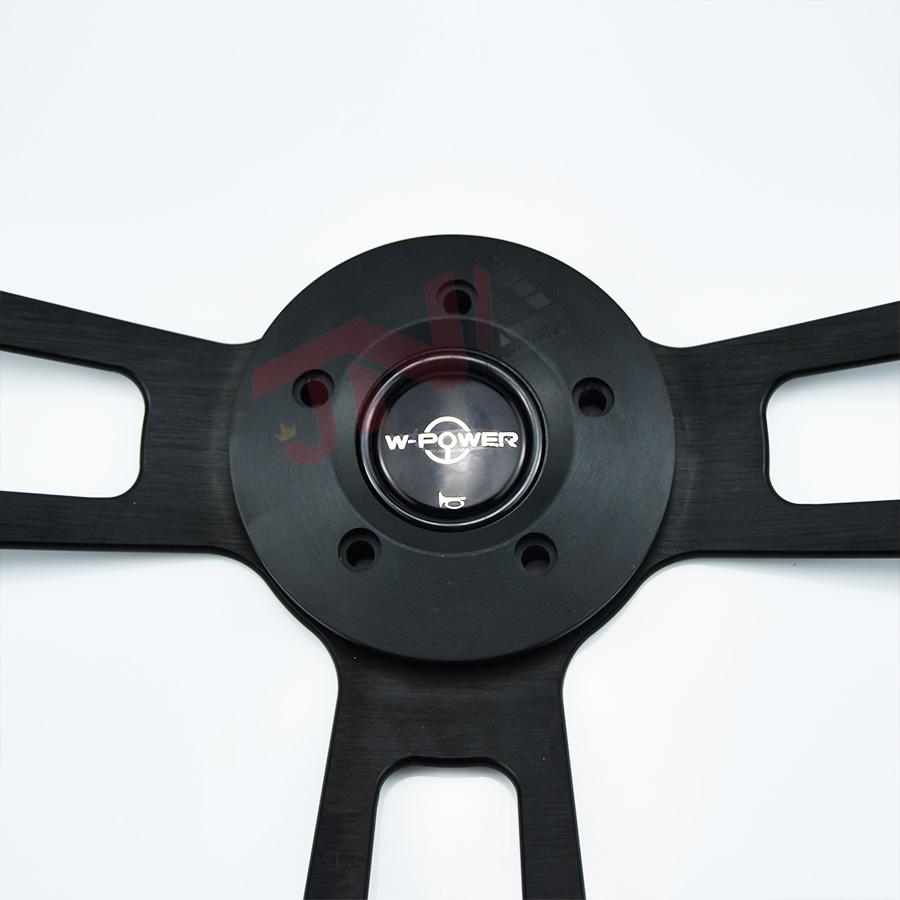 18 Inch Chrome Semi Truck Steering Wheel with 5 Hole Wood Film Steering Wheel