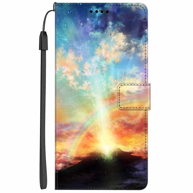 Кожаный чехол-книжка с подставкой для Oppo Reno13 F, кошелек с рисунком Льва и Кошки, Funda для Reno13 F 4G 5G, мультяшный кошелек, чехол-подставка для телефона Reno13 F