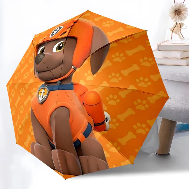 1PC Dog Print Automatic Open/Close Umbrella, 8-Rib Sturdy Frame, Lightweight Portable Umbrella, Commute, Business - Ideal Gift for Friend, Vibrant Pat