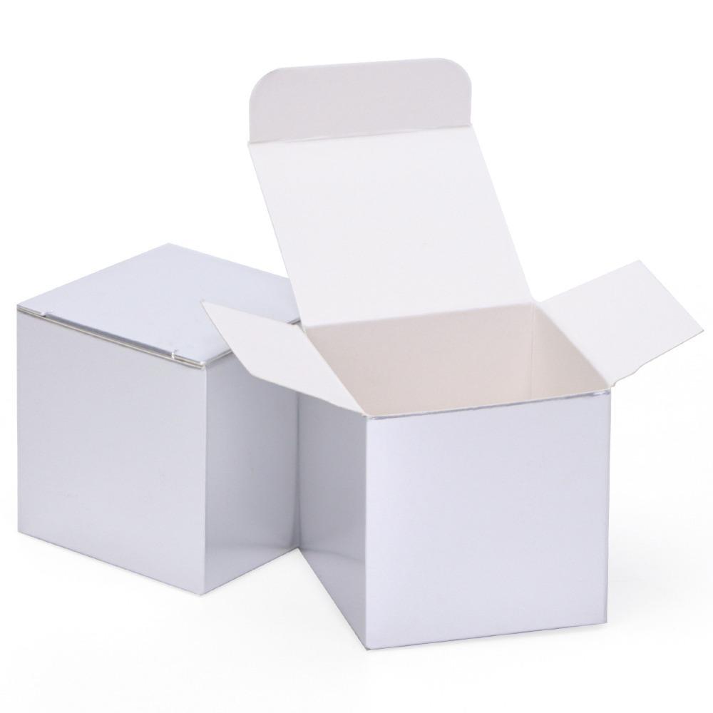 10 шт. складная подарочная упаковочная коробка 5x5x5 см косметическая коробка для образцов для декора свадебной вечеринки по случаю дня рождения